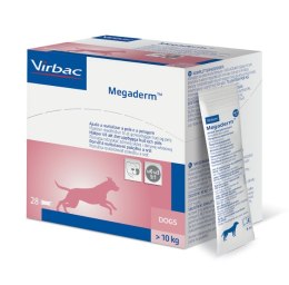 Virbac Megaderm 28x8 ml suplement diety dla psów 10-30 kg na problemy skórne Virbac