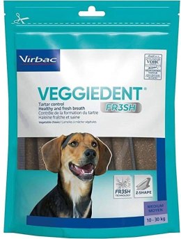 Virbac Veggiedent Fresh Gryzak M (10-30kg) 15sztuk Virbac
