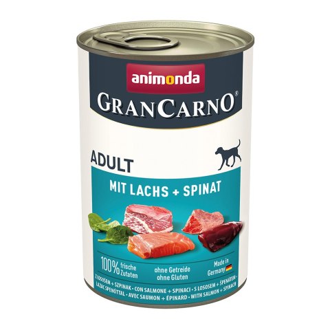 Animonda GranCarno Adult Dog Łosoś & Szpinak 400g Animonda