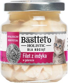 Basttet'o Holistic Filet Z Indyka Dla Kociąt 130g Basttet'o