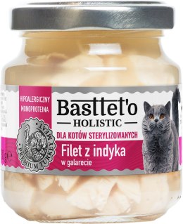 Basttet'o Holistic Filet Z Indyka Dla Kotów Sterylizowanych 130g Basttet'o
