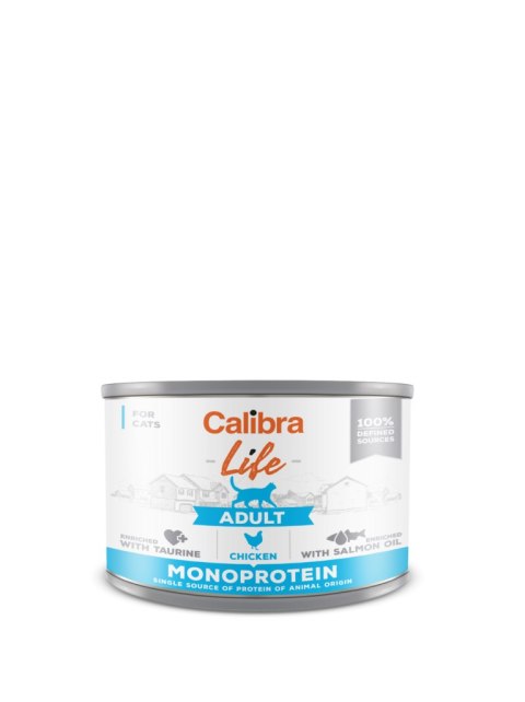 Calibra Cat Adult Life Karma Dla Kota Z Kurczakiem 200g Calibra