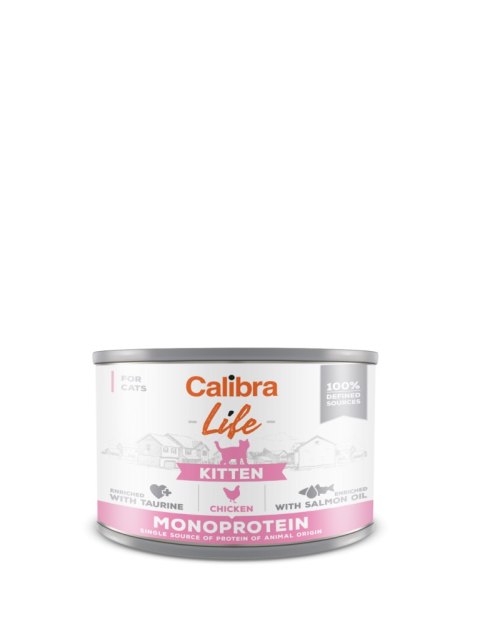Calibra Cat Life Kitten Karma Dla Kota Z Kurczakiem 200g Calibra