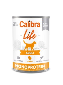 Calibra Dog Life Adult Turkey With Apples Karma Dla Psa 400g Calibra