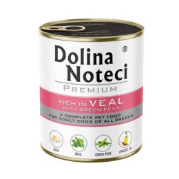 Dolina Noteci Premium Bogata W Cielęcinę Z Zielonym Groszkiem Karma Dla Psa 800g Dolina Noteci