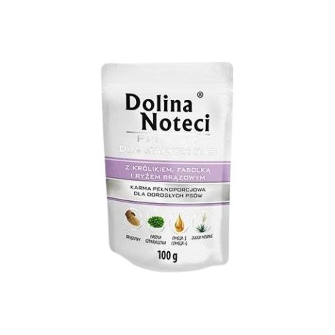 Dolina Noteci Premium Dla Psów Małych Ras Z Królikiem, Fasolką I Ryżem 100g Dolina Noteci
