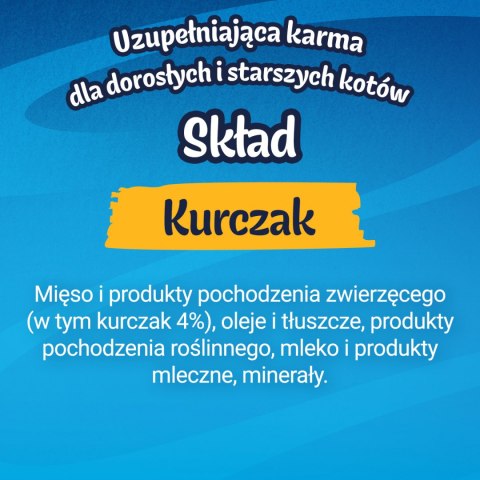Felix Deli Moments Kremowe Przekąski Dla Kotów Z Kurczakiem 4x10g Felix