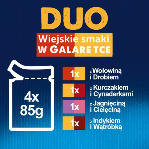 Felix Duo Wiejskie Smaki W Galaretce 4x85g Felix