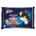 Felix Fantastic Junior W Galaretce Z Kurczakiem I Łososiem 4x85g Felix