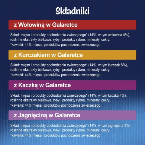 Felix Fantastic Mix Smaków W Galaretce Karma Dla Kota 44x85g Felix
