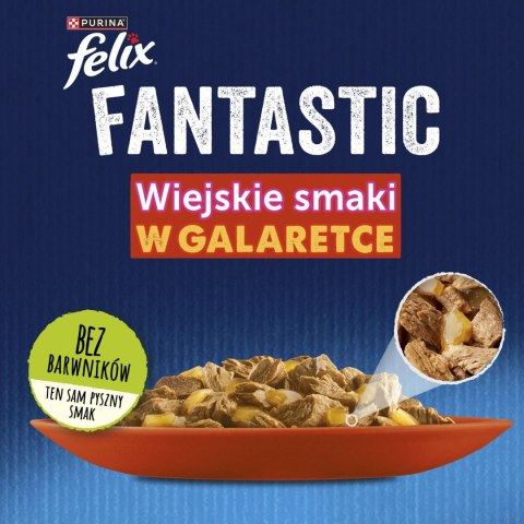 Felix Fantastic Mix Smaków W Galaretce Karma Dla Kota 44x85g Felix