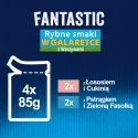 Felix Fantastic Wiejskie Smaki W Galaretce Z Łososiem I Pstrągiem 4x85g Felix