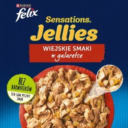 Felix Sensations Jellies Karma Dla Kota Wiejskie Smaki W Galaretce 4x85g Felix