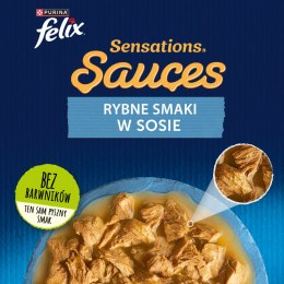 Felix Sensations Sauces Karma Dla Kota Smaki Rybne W Sosie 4x85g Felix