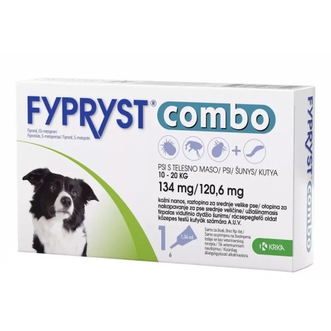 Krka Fypryst Combo Na Pchły I Kleszcze Dla Psa 10-20kg 1 Pipeta KRKA