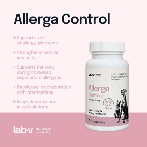 Lab-v Allerga Control Wsparcie Przy Objawach Alergii 45 Kapsułek LAB-V