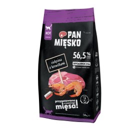 PAN MIĘSKO Cielęcina Z Krewetkami Dla Kota S 1,6kg PAN MI�SKO