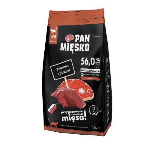 PAN MIĘSKO Wołowina Z Jeleniem M Dla Kota 1,6kg PAN MIĘSKO