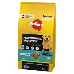 Pedigree Adult Professional Nutrition Drób Warzywa 12kg Pedigree