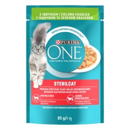 Purina One Sterilcat Karma Dla Kota Z Indykiem I Zieloną Fasolką 85g PURINA ONE