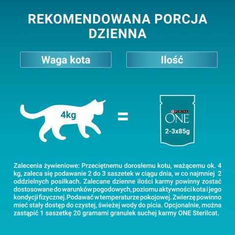 Purina One Sterilcat Karma Dla Kota Z Indykiem I Zieloną Fasolką 85g PURINA ONE