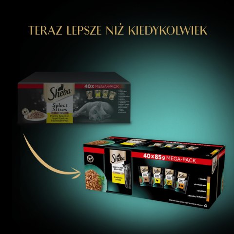 SHEBA® Selection Select Slices Drobiowe Smaki 40x85g Sheba