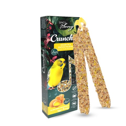 Sing&Song Cruncher Dla Papużki Falistej Jajeczno-Miodowy 85g 2w1 SING & SONG