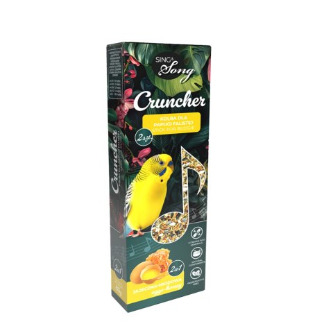 Sing&Song Cruncher Dla Papużki Falistej Jajeczno-Miodowy 85g 2w1 SING & SONG