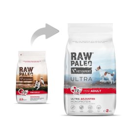 VetExpert Raw Paleo Ultra Beef Adult Mini 8kg RAW PALEO
