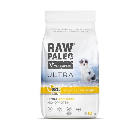 VetExpert Raw Paleo Ultra Turkey Puppy Medium/Large 10kg RAW PALEO