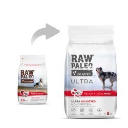 Vetexpert Raw Paleo Ultra Karma Dla Psa Dorosłego Medium/Large Wołowina 2kg RAW PALEO