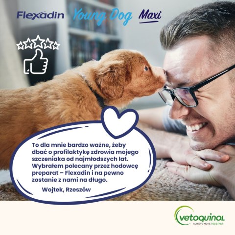 Vetoquinol Flexadin Young Dog Maxi Kąski Dla Psa 60 Sztuk Vetoquinol