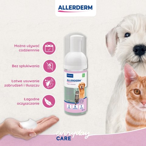 Virbac Allerderm Pianka Oczyszczająca Dla Psa I Kota 100ml Virbac