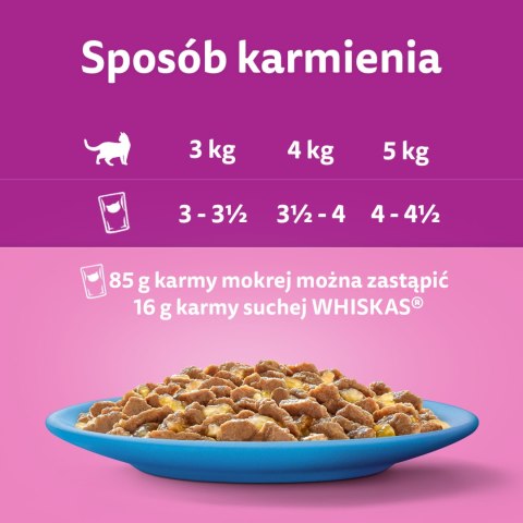 Whiskas Adult Saszetki 40 x 85g Rybne Przysmaki - Mokra Karma Dla Kota Whiskas