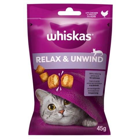 Whiskas Relaks i Odprężenie z kurczakiem 45g Whiskas