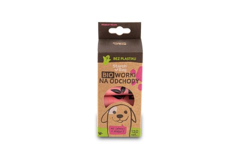 Zolux Starchbag Kompostowalne Bioworki Na Odchody Różowy 15szt ZOLUX