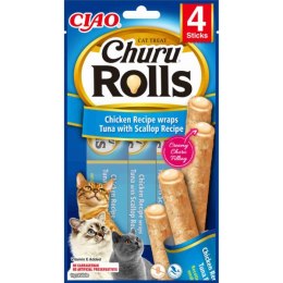 INABA Churu Rolls Dla Kota Tuńczyk Z Przegrzebkami 4 X 10 G INABA
