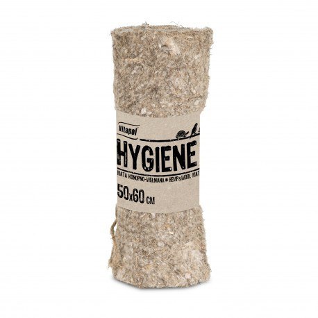 VITAPOL Hygiene+ Mata Konopna z Bawełną 50x60cm dla Gryzoni i Królika Vitapol