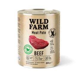 Wild Farm Pate Beef 800g - Mokra Karma z Wołowiną dla Psów Wild Farm