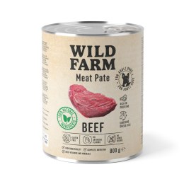 Wild Farm Pate Beef 800g - Mokra Karma z Wołowiną dla Psów Wild Farm