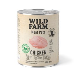 Wild Farm Pate Karma Mokra Dla Psa Z Kurczakiem Bezglutenowa 800g Wild Farm