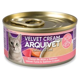 Arquivet Velvet kremowa puszka dla kota o smaku tuńczyka i łososia 80g Arquivet