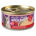 Arquivet Velvet kremowa puszka dla kota o smaku tuńczyka i wołowiny 80g Arquivet