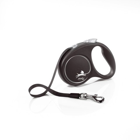 Flexi Smycz Black Design L Taśma 5m Do 50kg Czarna Flexi