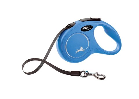 Flexi Smycz New Classic S Taśma 5m Do 15kg Niebieska Flexi