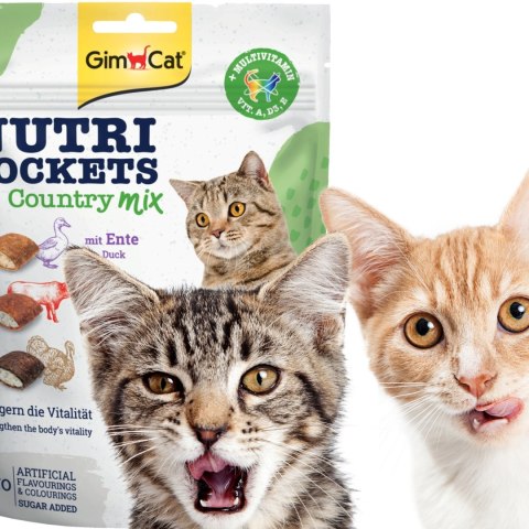 GimCat Nutri Pockets Country MIX - kocie przysmaki multiwitamina 150g Gimdog / Gimcat