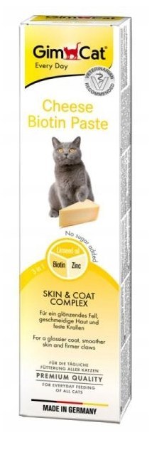 GimCat Pasta z biotyną i serem 100g Gimborn