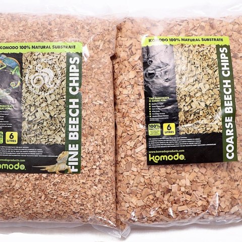 Komodo Coarse Beech Chips 6l - zrębki bukowe duże Komodo