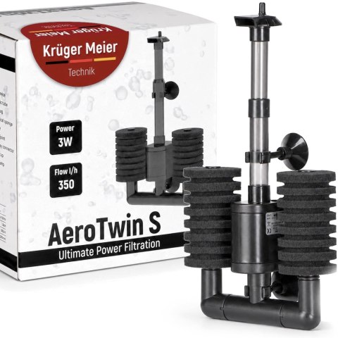 Kruger Meier AeroTwin S - filtr wewnętrzny gąbkowy Kruger Meier