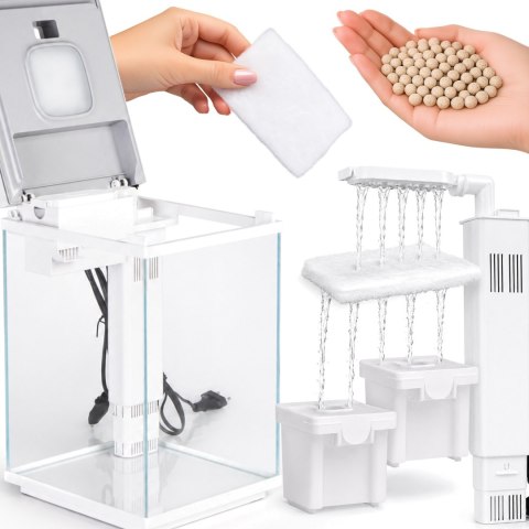 Kruger Meier LUMIQ AquaCube 10l White - akwarium z filtrem i oświetleniem Kruger Meier